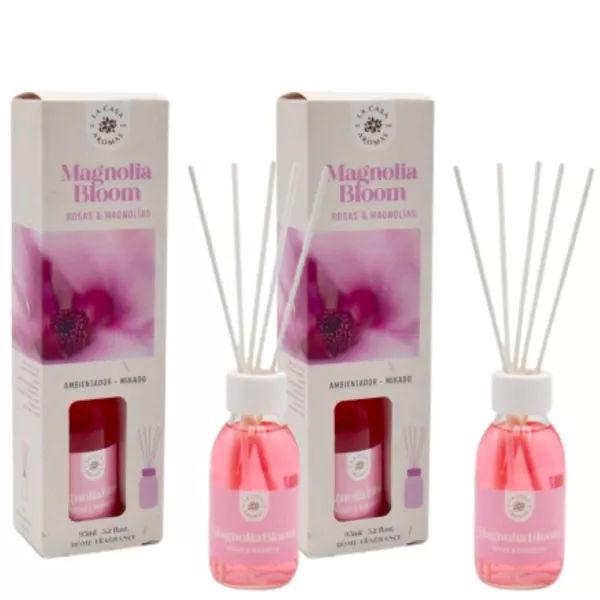 LA CASA DE LOS AROMAS BASIC Patyczki zapachowe MAGNOLIA BLOOM 95 ml, pakiet 2 opakowań