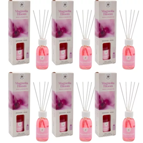 LA CASA DE LOS AROMAS BASIC Patyczki zapachowe MAGNOLIA BLOOM 95 ml, pakiet 6 opakowań