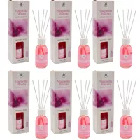 LA CASA DE LOS AROMAS BASIC Patyczki zapachowe MAGNOLIA BLOOM 95 ml, pakiet 6 opakowań