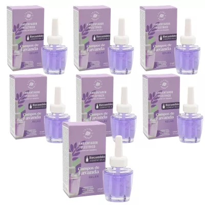 LA CASA DE LOS AROMAS Odświeżacz powietrza zapas LAWENDA 20 ml, pakiet 7 szt.