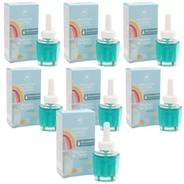 LA CASA DE LOS AROMAS Odświeżacz powietrza zapas SUENOS DE BEBE DREAM 20 ml, pakiet 7 szt.