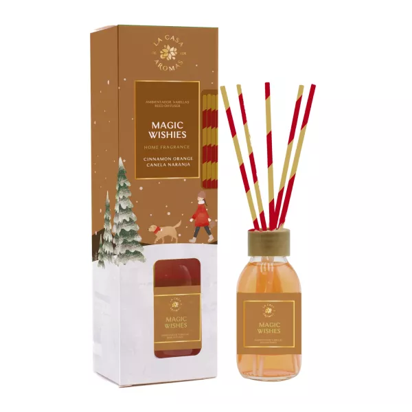 LA CASA DE LOS AROMAS X-MAS Patyczki zapachowe CYNAMON-POMARAŃCZA, 95 ml