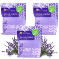 LA CASA DE LOS AROMAS Pochłaniacz wilgoci LAWENDA Zapas 300g, pakiet 3 szt.