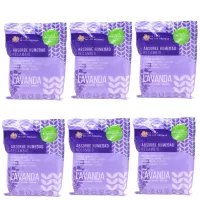 LA CASA DE LOS AROMAS Pochłaniacz wilgoci LAWENDA Zapas 300g, pakiet 6 szt.