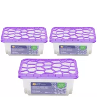 LA CASA DE LOS AROMAS Pochłaniacz wilgoci LAWENDA 300 ml, pakiet 3 szt.