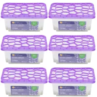 LA CASA DE LOS AROMAS Pochłaniacz wilgoci LAWENDA 300 ml, pakiet 6 szt.