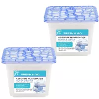FRESH & GO Pochłaniacz wilgoci BAWEŁNA, pudełko 700 g, pakiet 2 szt.