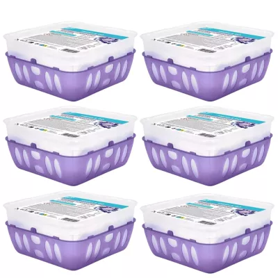 FRESH & GO Pochłaniacz wilgoci LAWENDA, pudełko 450 g, pakiet 6 szt.