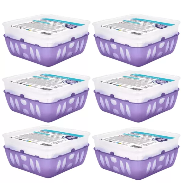 FRESH & GO Pochłaniacz wilgoci LAWENDA, pudełko 450 g, pakiet 6 szt.