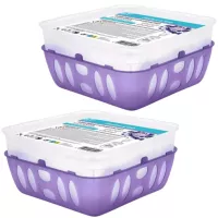 FRESH & GO Pochłaniacz wilgoci LAWENDA, pudełko 450 g, pakiet 2 szt.