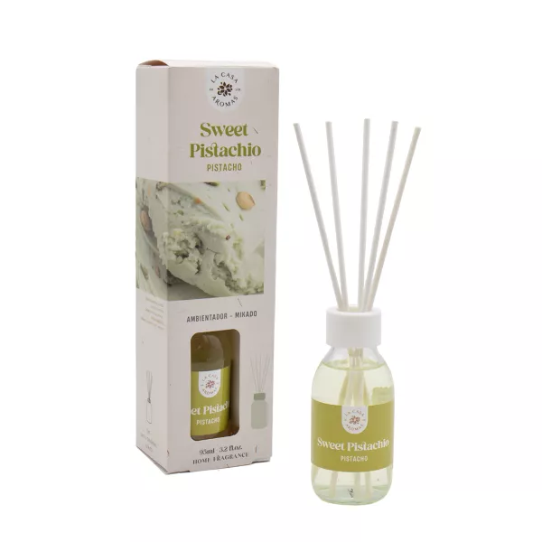 LA CASA DE LOS AROMAS BASIC Patyczki zapachowe SŁODKA PISTACJA, 95 ml