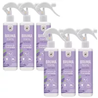LA CASA DE LOS AROMAS Odświeżacz do tkanin, pościeli, dywanów, sof LAWENDA, 300 ml pakiet 6 szt
