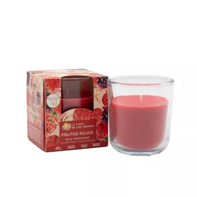 LA CASA DE LOS AROMAS INTENSO Świeca zapachowa CZERWONE OWOCE, 140 g
