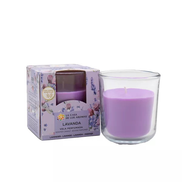 LA CASA DE LOS AROMAS INTENSO Świeca zapachowa LAWENDA, 140 g
