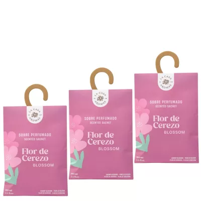 LA CASA DE LOS AROMAS INTENSO Saszetka zapachowa CHERRY 100 ml, pakiet 3 opakowań