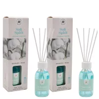 LA CASA DE LOS AROMAS BASIC Patyczki zapachowe DREWNO LAWENDOWE 95 ml, pakiet 2 opakowań