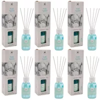 LA CASA DE LOS AROMAS BASIC Patyczki zapachowe DREWNO LAWENDOWE 95 ml, pakiet 6 opakowań