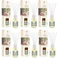 LA CASA DE LOS AROMAS BASIC Patyczki zapachowe FIGA I JAŚMIN 95 ml, pakiet 6 opakowań