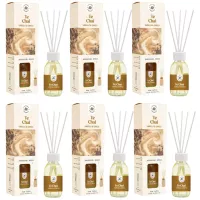 LA CASA DE LOS AROMAS BASIC Patyczki zapachowe WANILIA CYNAMON 95 ml, pakiet 6 opakowań