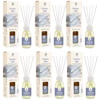 LA CASA DE LOS AROMAS BASIC Patyczki zapachowe BIAŁA HERBATA I PIŻMO 95 ml, pakiet 6 opakowań