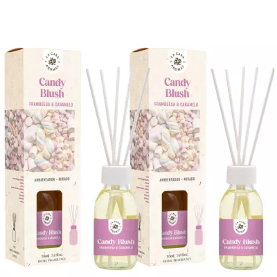 LA CASA DE LOS AROMAS BASIC Patyczki zapachowe OWOCE I KARMEL 95 ml, pakiet 2 opakowań
