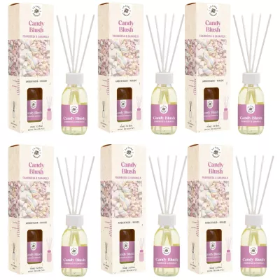LA CASA DE LOS AROMAS BASIC Patyczki zapachowe OWOCE I KARMEL 95 ml, pakiet 6 opakowań