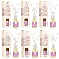 LA CASA DE LOS AROMAS BASIC Patyczki zapachowe OWOCE I KARMEL 95 ml, pakiet 6 opakowań
