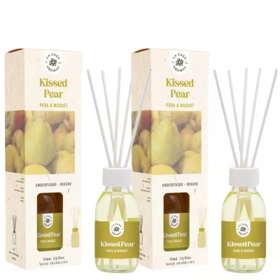 LA CASA DE LOS AROMAS BASIC Patyczki zapachowe GRUSZKA I BIAŁE KWIATY 95 ml, pakiet 2 opakowań